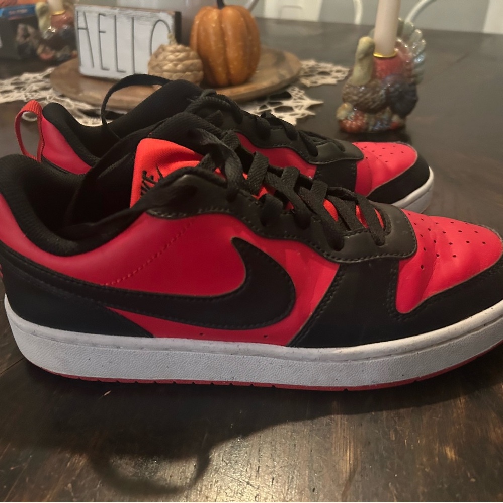 Nike Black and Red Athletic Shoes